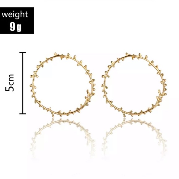 Olive branch stud earring - Picture 4 of 5